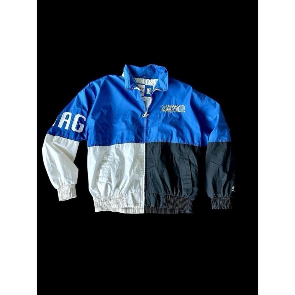 Vintage 90s‎ NBA Orlando Magic Basketball Logo Athletic Windbreaker Jacket Large
